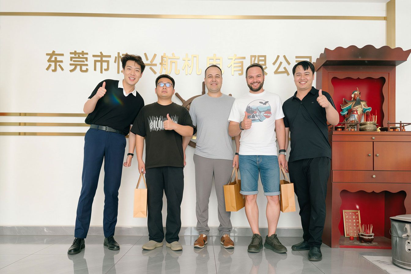International clients visiting HXH Power factory
